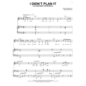 I Didn't Plan It (from Waitress The Musical)